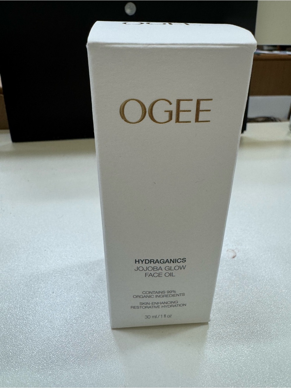 OGEE Hydraganics Jojoba Glow Face Oil — White & Gold